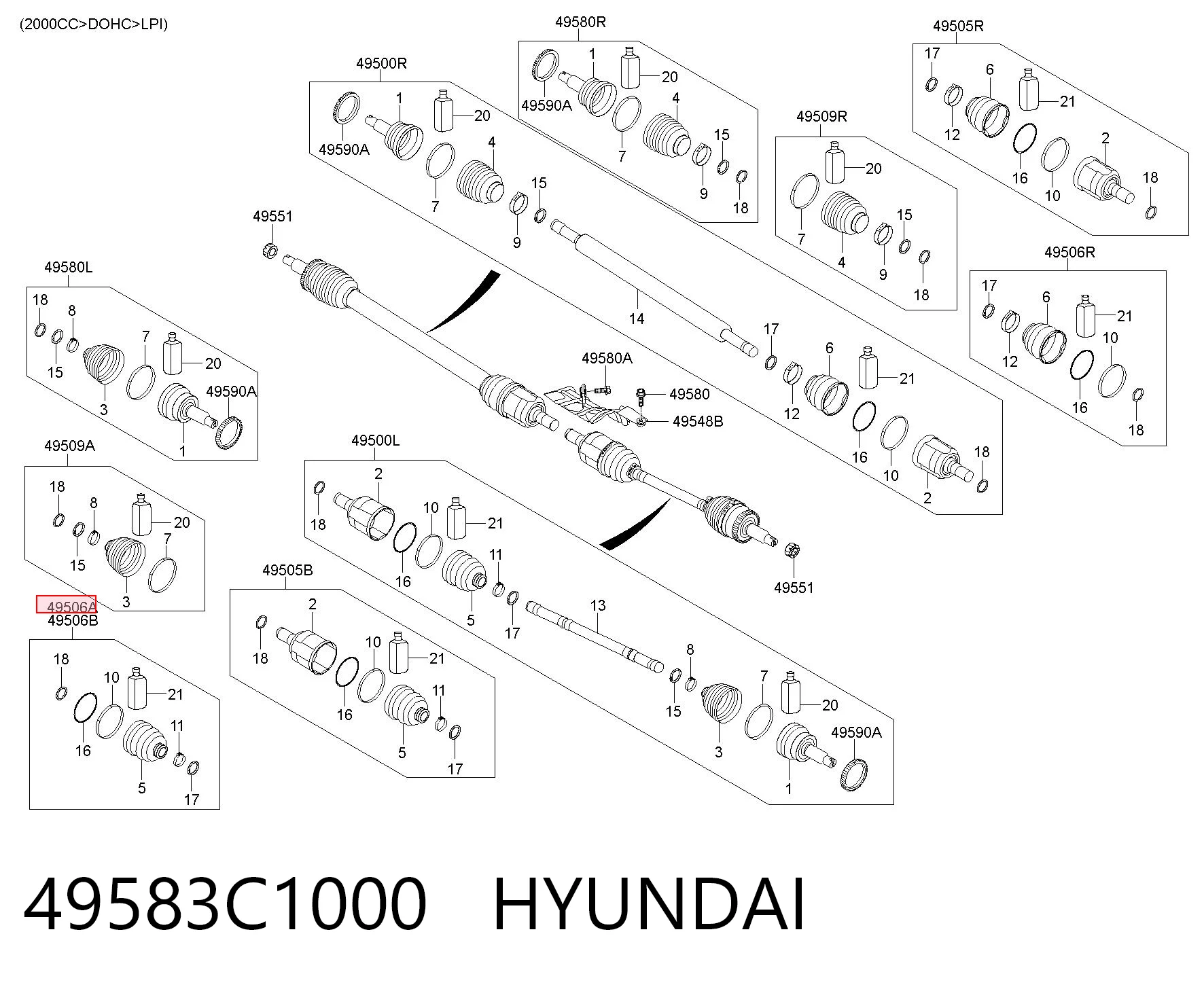 49583C1000 Hyundai/Kia