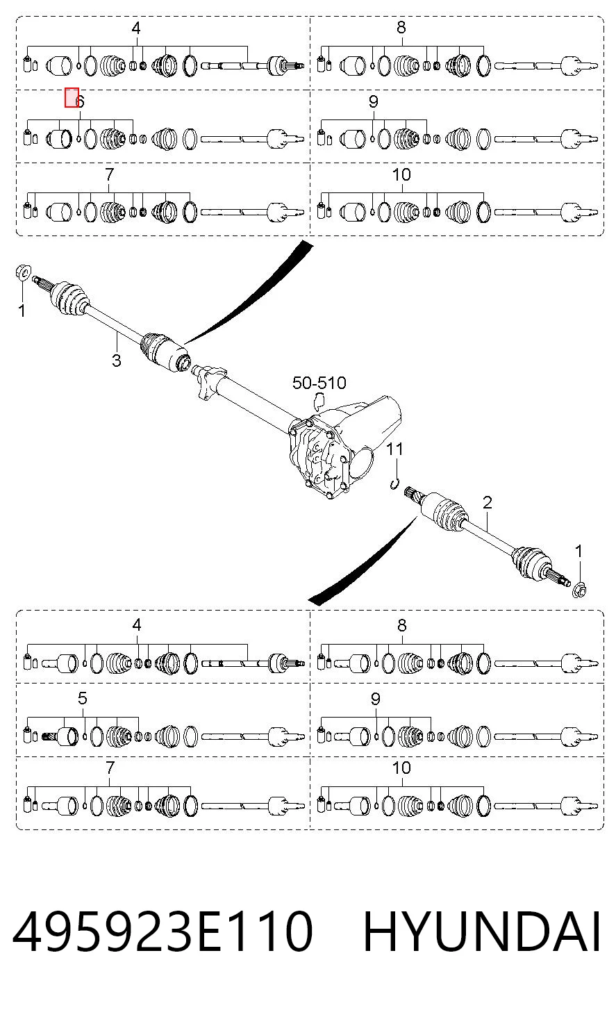 495923E110 Hyundai/Kia