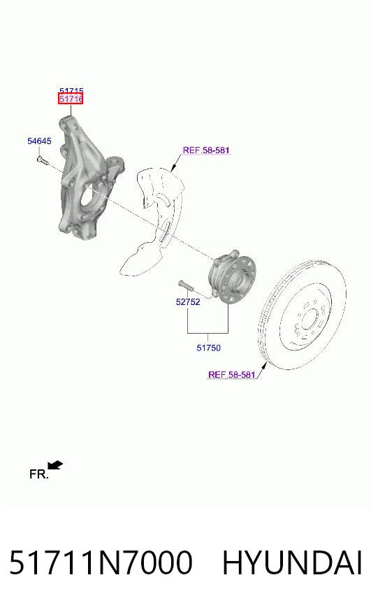 51711N7000 Hyundai/Kia
