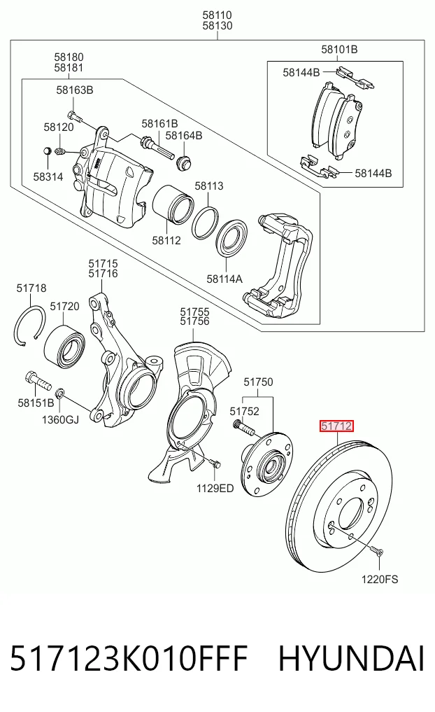 517123K010FFF Hyundai/Kia