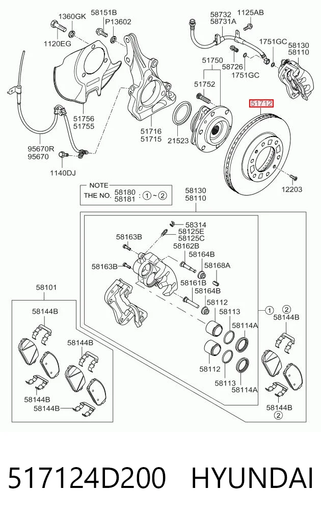 517124D200 Hyundai/Kia