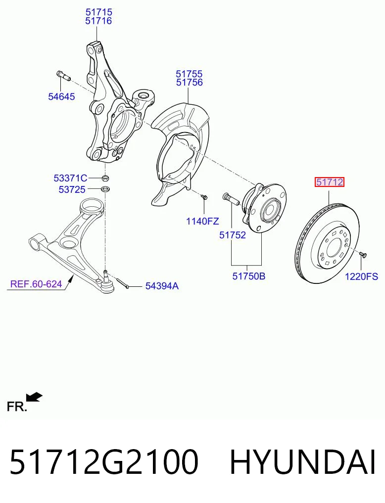 51712G2100 Hyundai/Kia