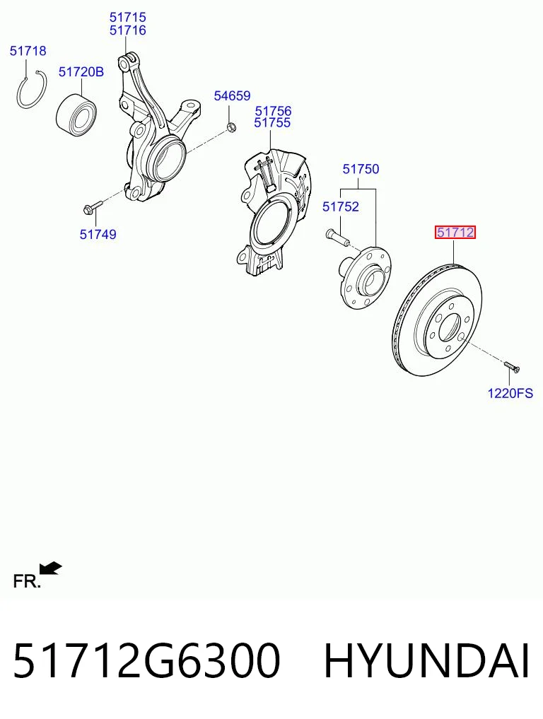 51712G6300 Hyundai/Kia