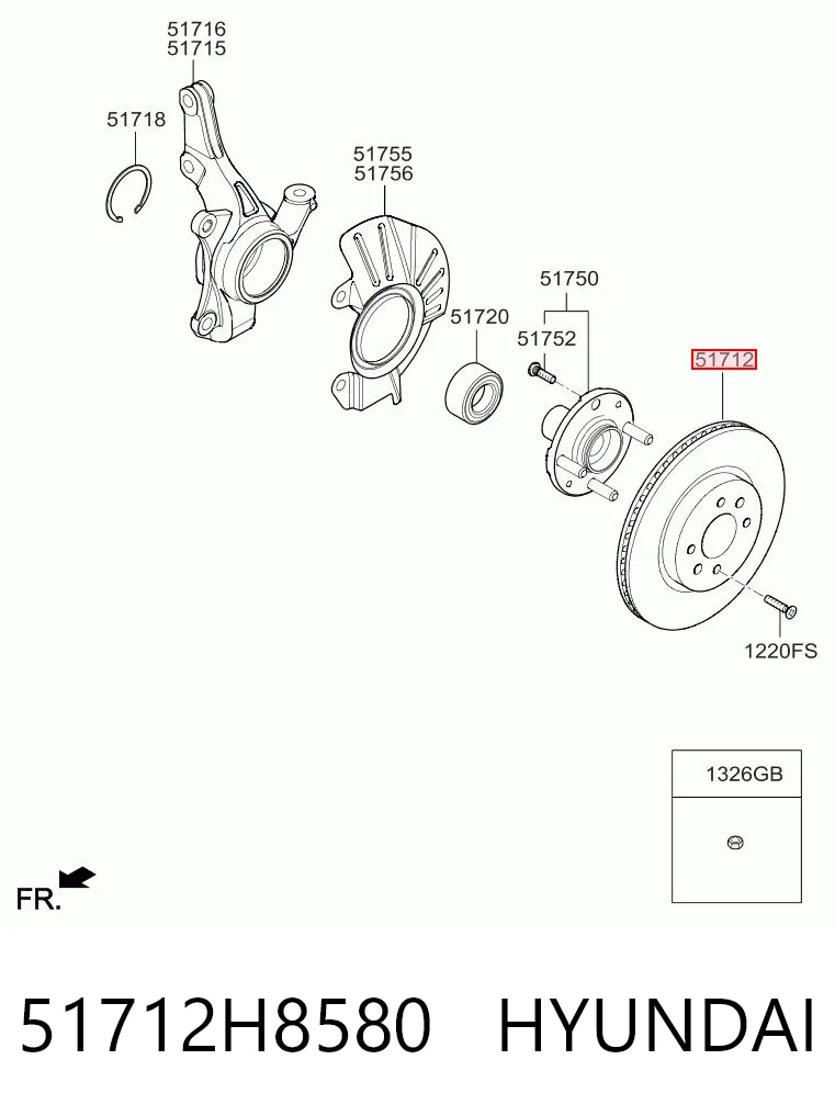 51712H8580 Hyundai/Kia