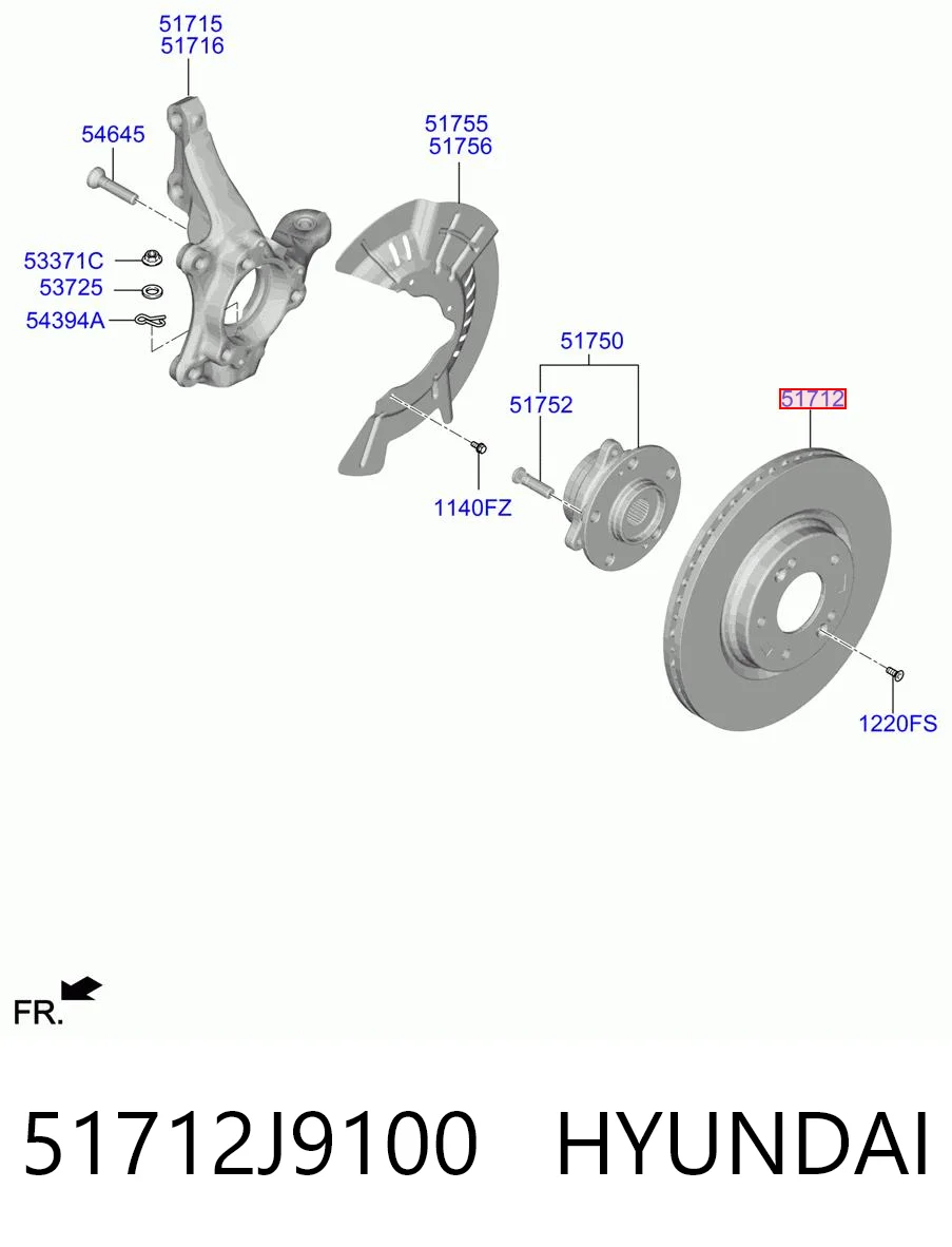 51712J9100 Hyundai/Kia