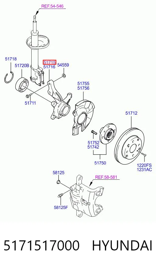 5171517000 Hyundai/Kia