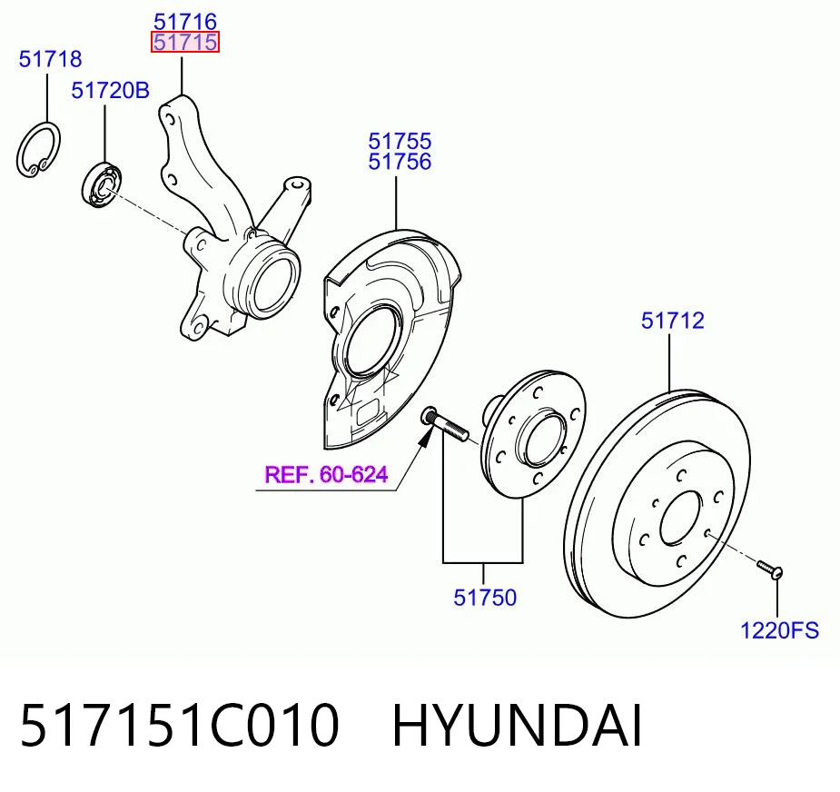 517151C010 Hyundai/Kia