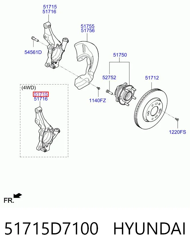 51715D7100 Hyundai/Kia