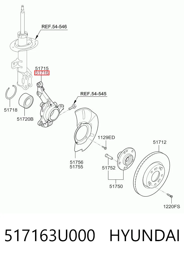 517163U000 Hyundai/Kia