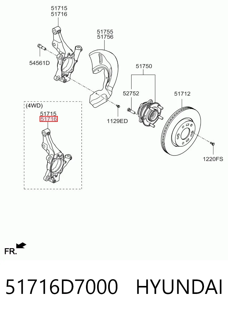 51716D7000 Hyundai/Kia