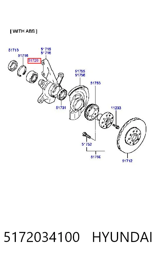 5172034100 Hyundai/Kia