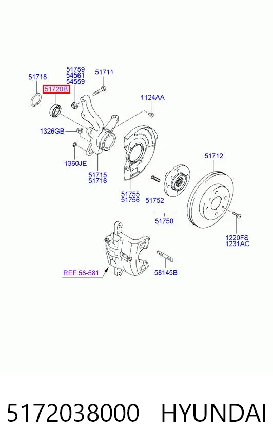 5172038000 Hyundai/Kia