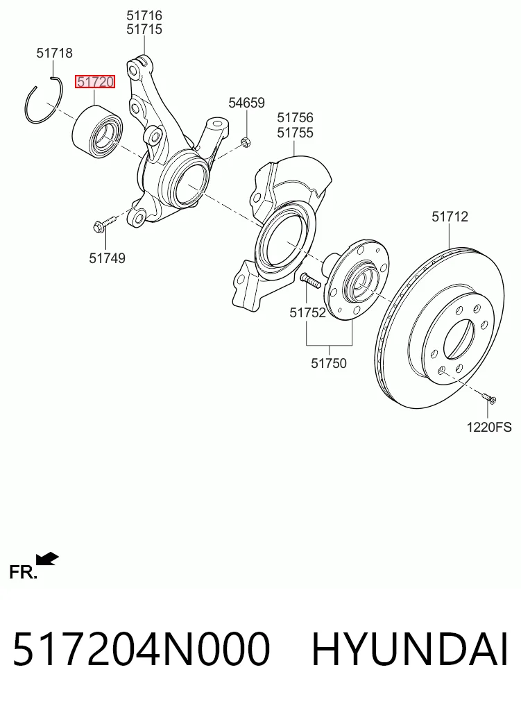 517204N000 Hyundai/Kia