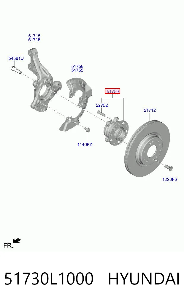 Piasta przednia do Hyundai Sonata VIII DN8