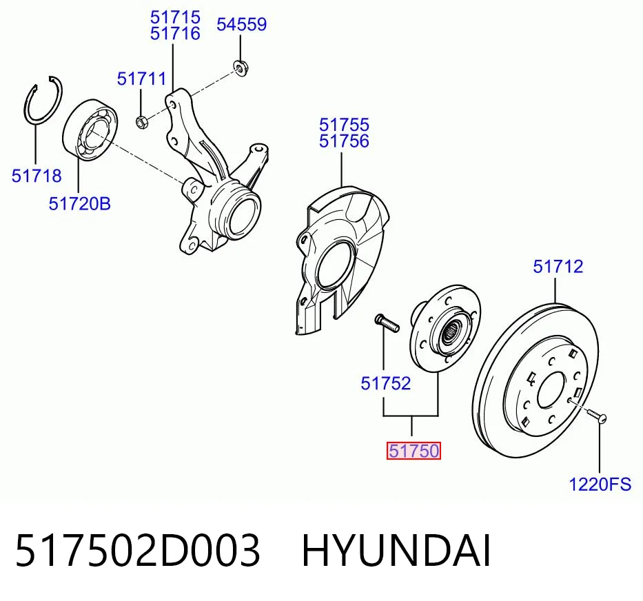517502D003 Hyundai/Kia
