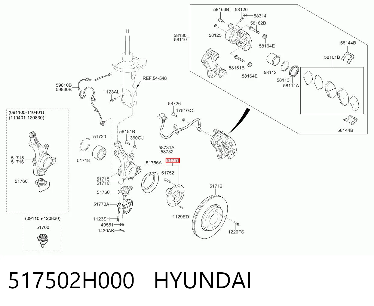 517502H000 Hyundai/Kia