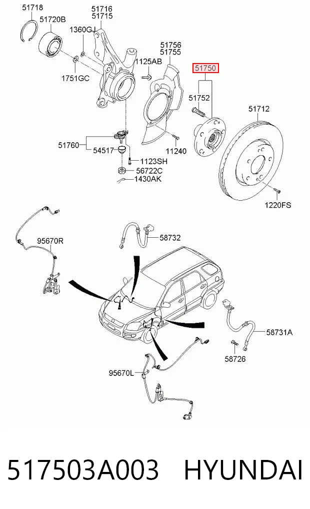 517503A003 Hyundai/Kia