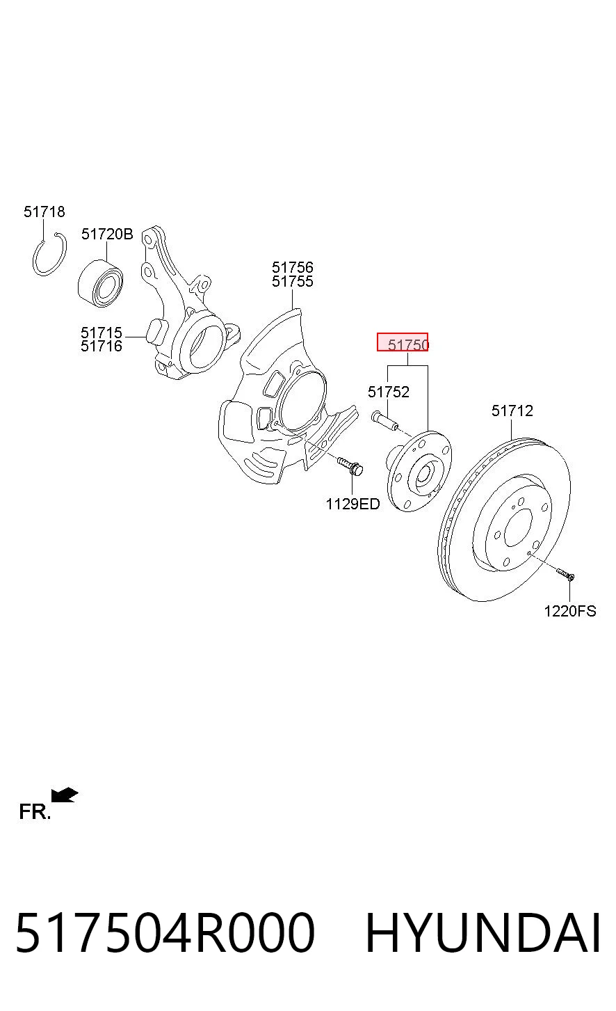 517504R000 Hyundai/Kia