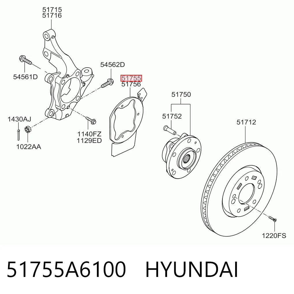 51755A6100 Hyundai/Kia