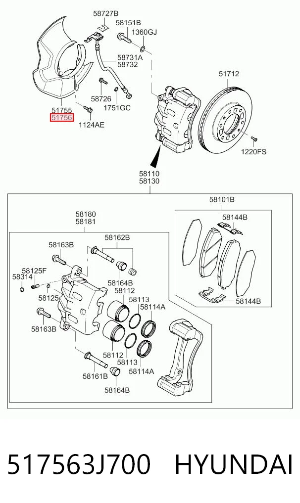 517563J700 Hyundai/Kia