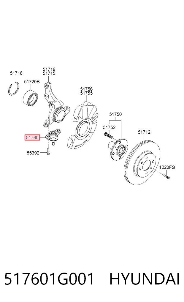 517601G001 Hyundai/Kia