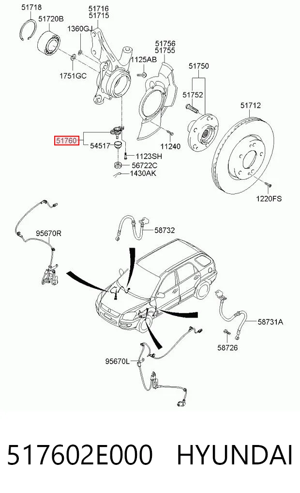 517602E000 Hyundai/Kia