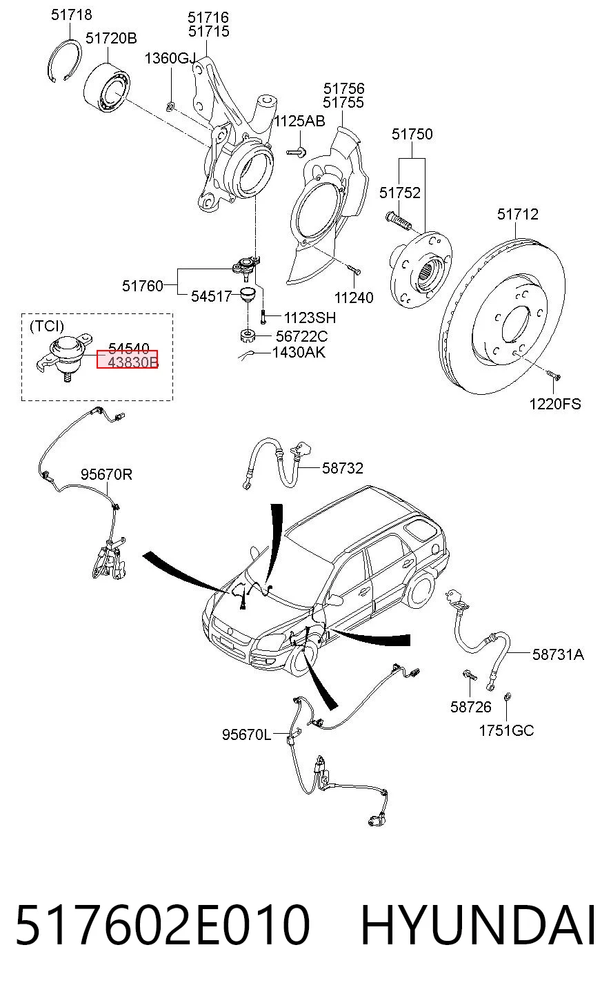 517602E010 Hyundai/Kia