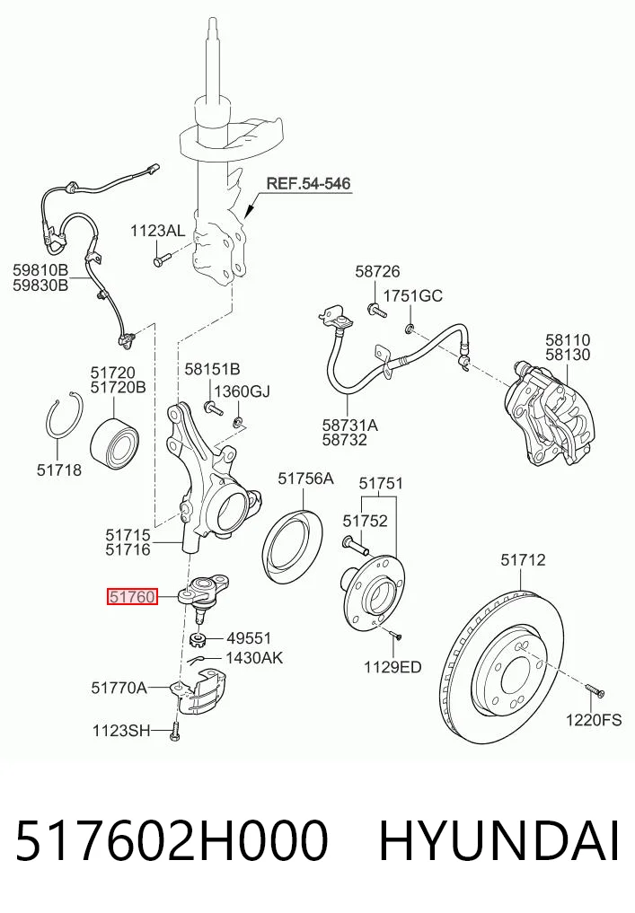 517602H000 Hyundai/Kia