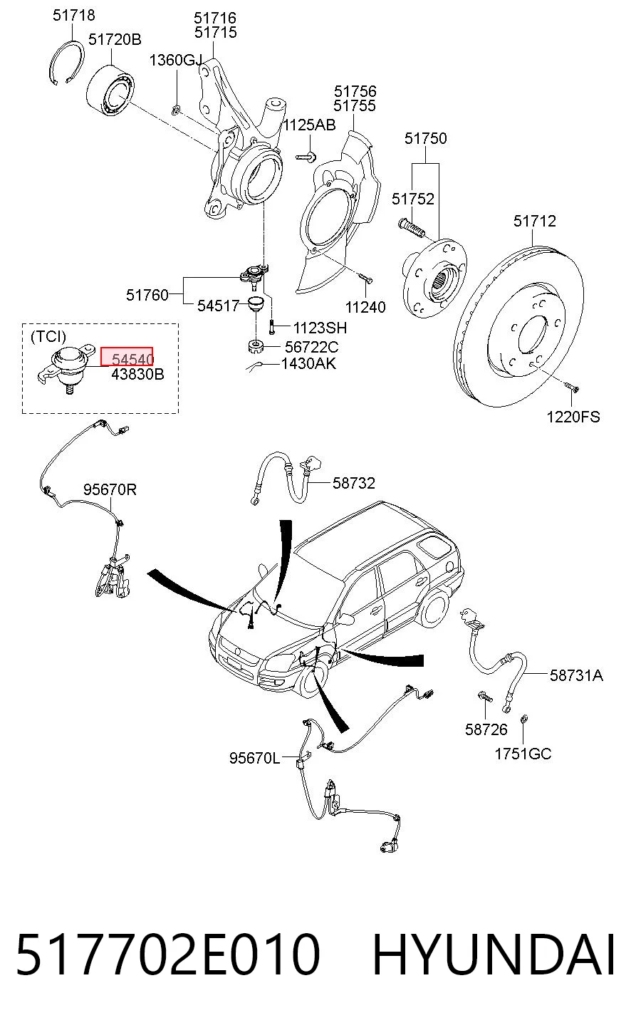 517702E010 Hyundai/Kia