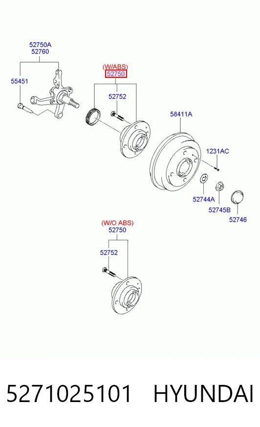 5271025101 Hyundai/Kia