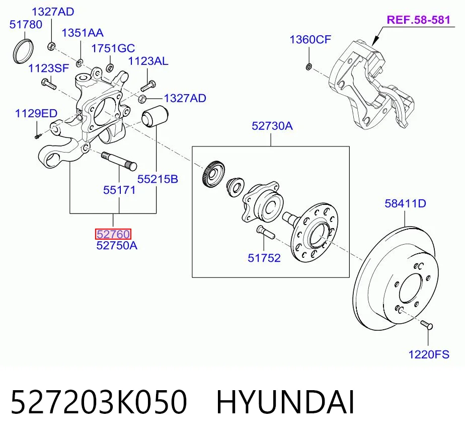 527203K050 Hyundai/Kia