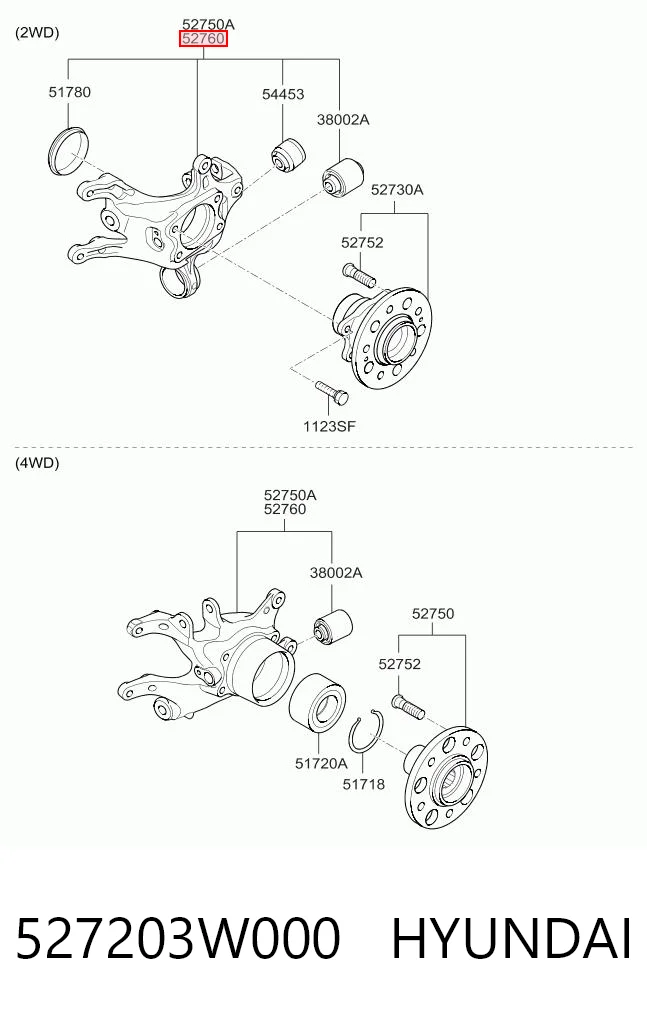 527203W000 Hyundai/Kia
