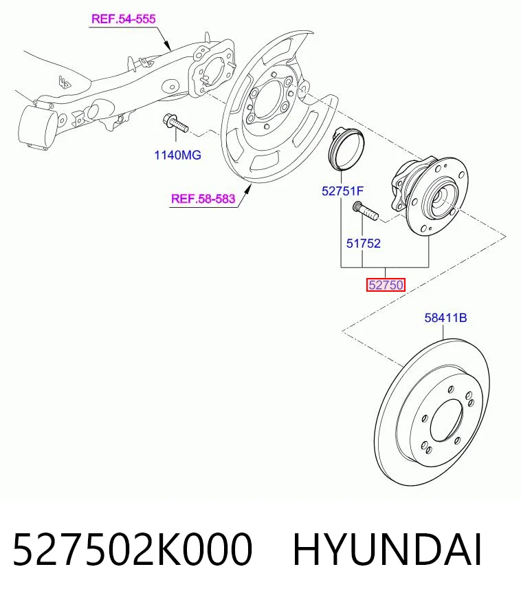 527502K000 Hyundai/Kia