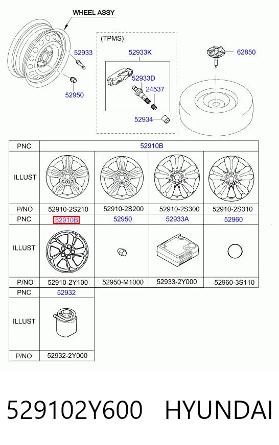 529102Y600 Hyundai/Kia