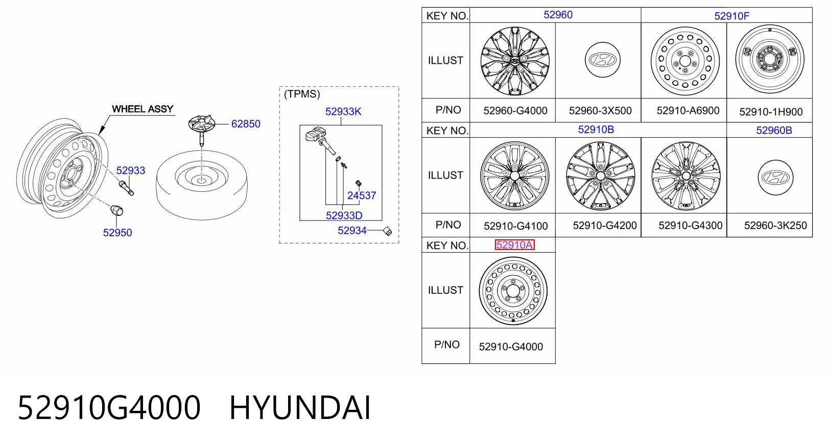 52910G4000 Hyundai/Kia