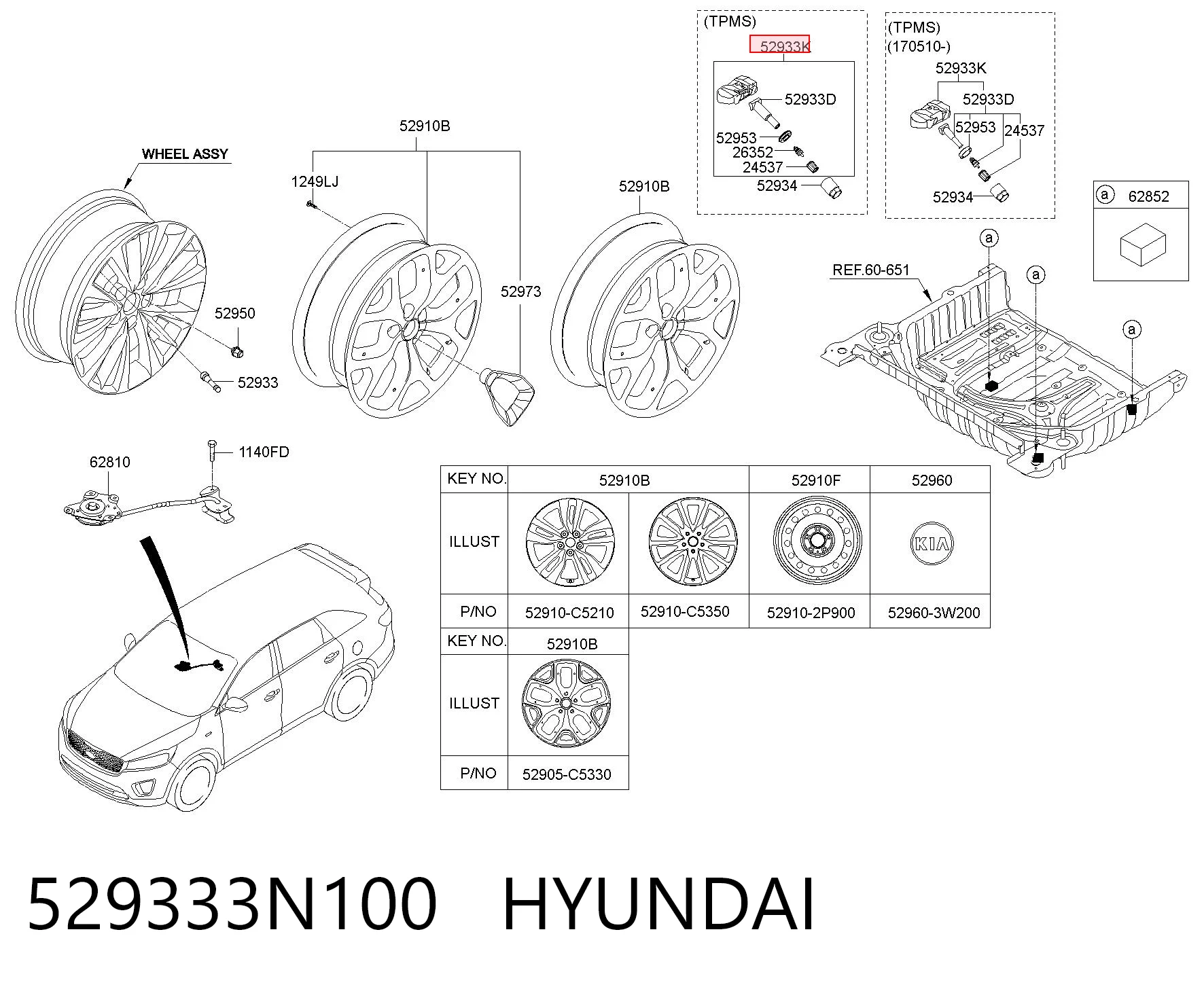 Czujnik ciśnienia w oponach Hyundai Accent IV sedana (RB) (2010 - 2014) cena, od 54,48 USD