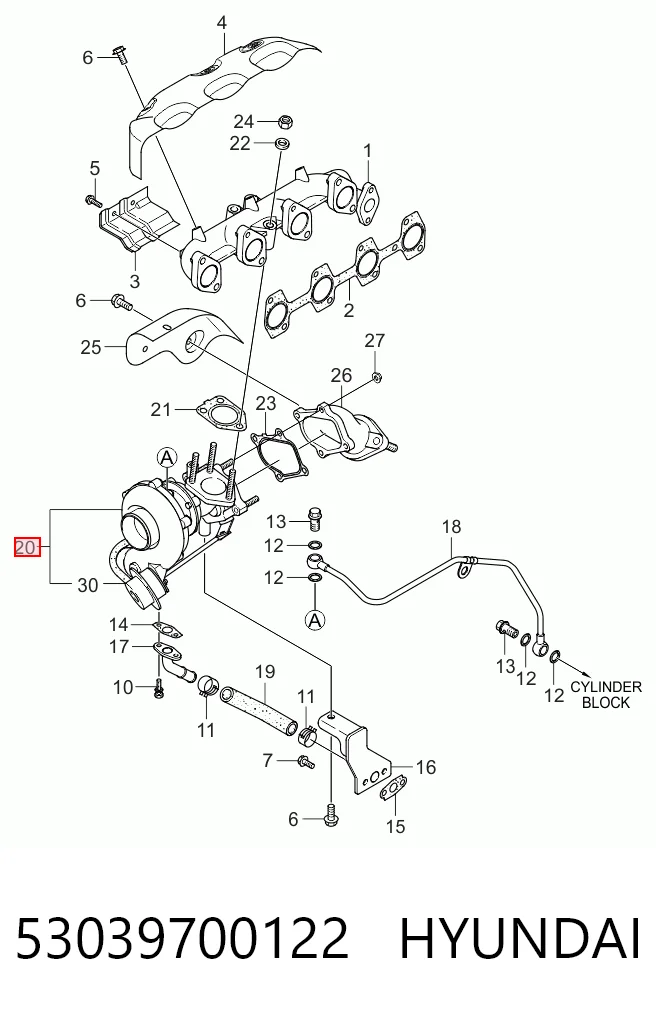 53039700122 Hyundai/Kia Turbina