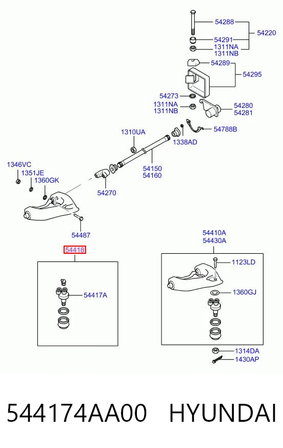 544174AA00 Hyundai/Kia