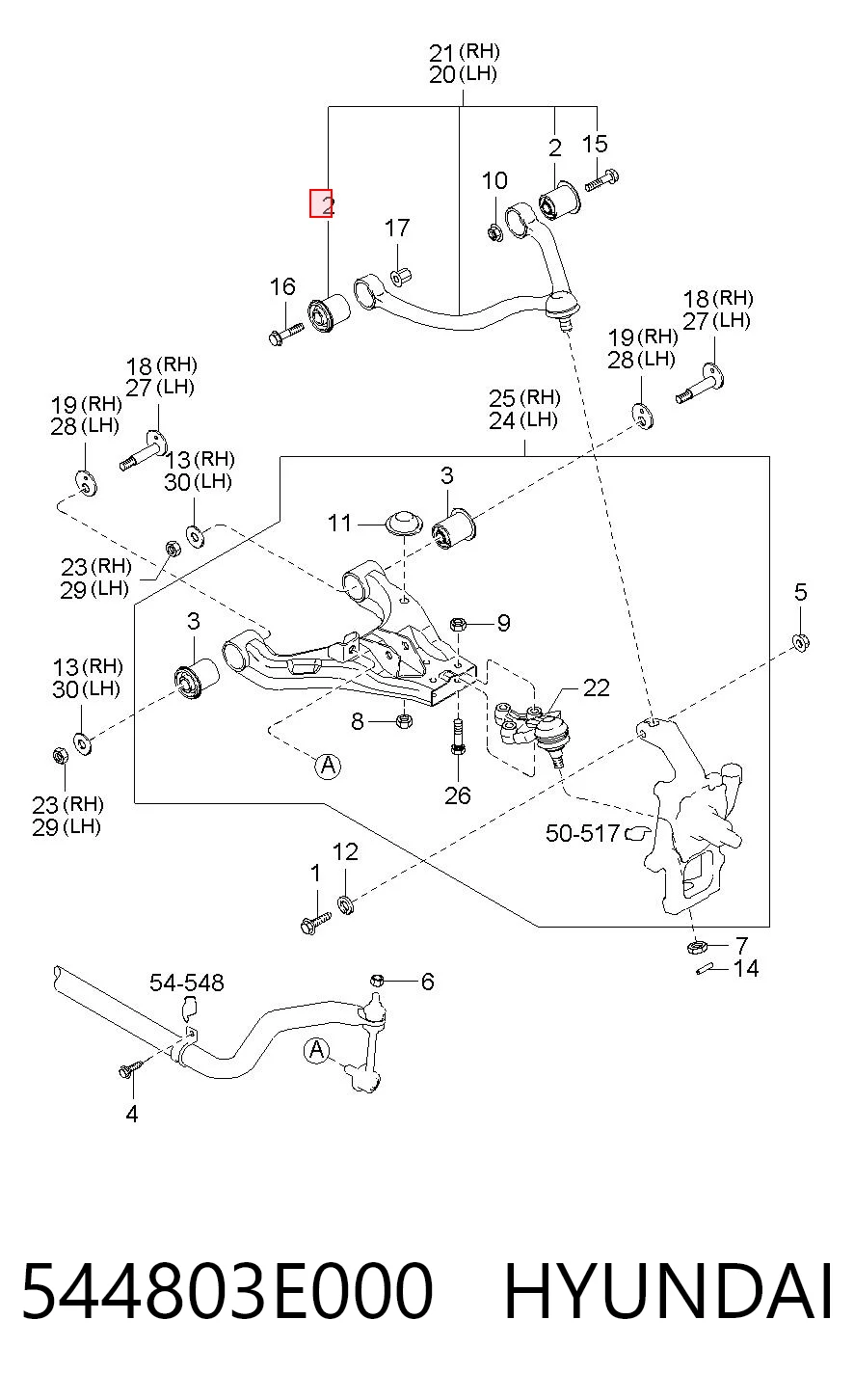 544803E000 Hyundai/Kia