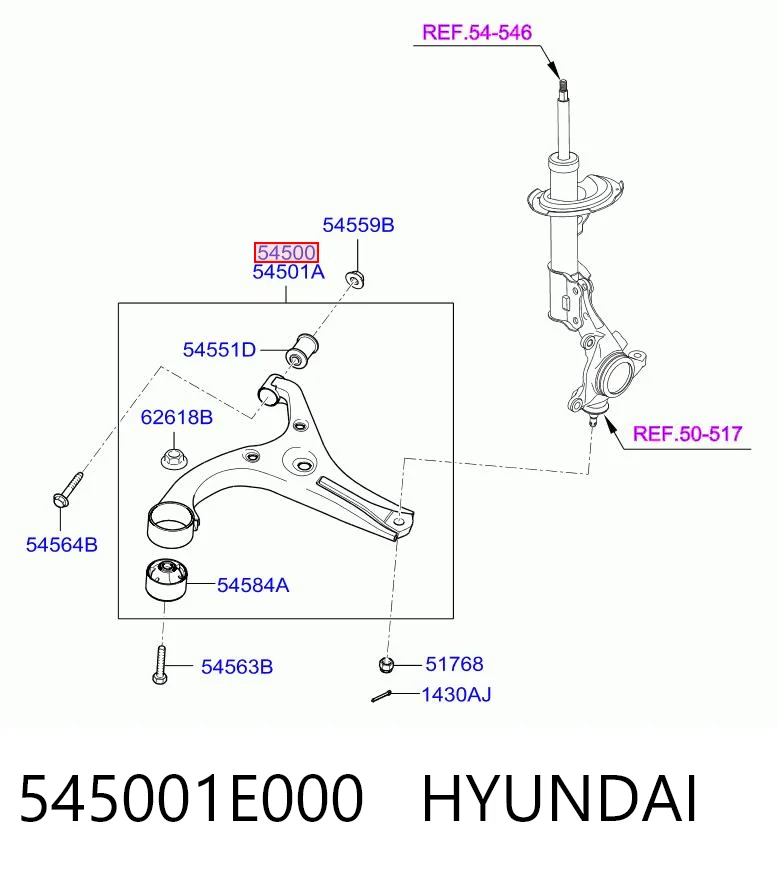 545001E000 Hyundai/Kia