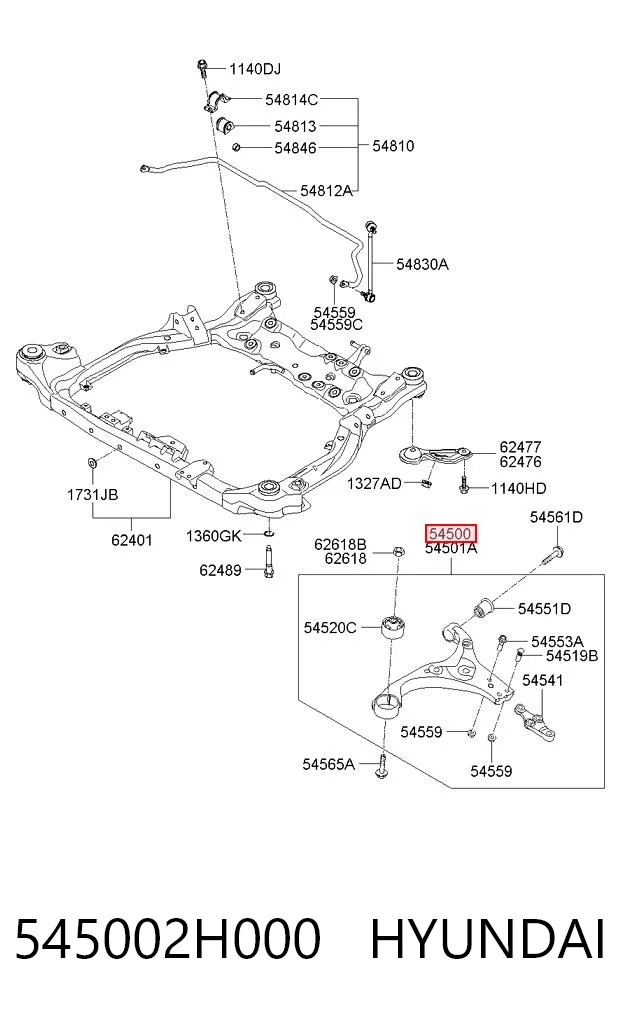 545002H000 Hyundai/Kia