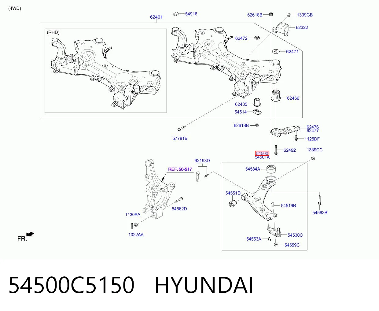 54500C5150 Hyundai/Kia