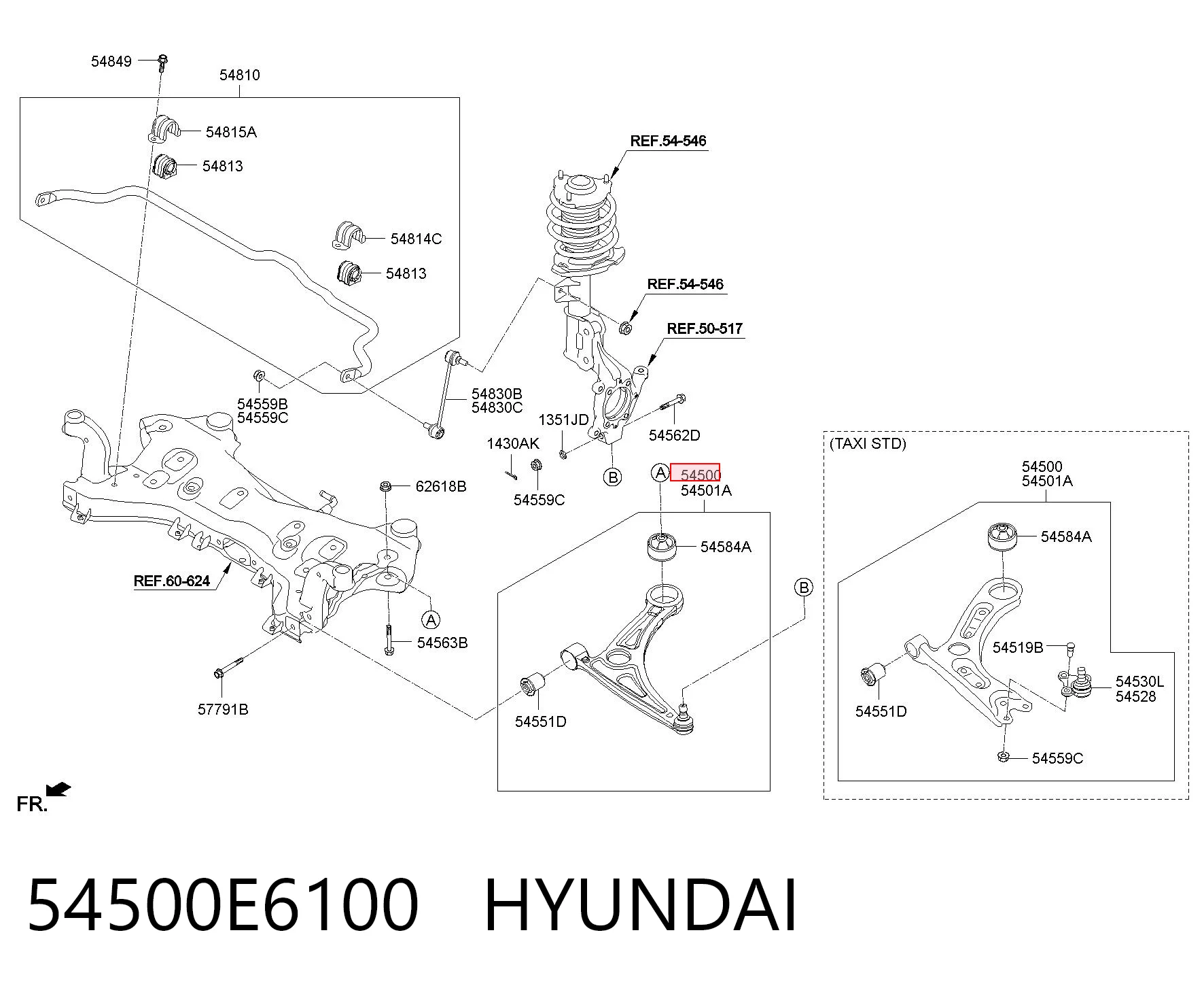 54500E6100 Hyundai/Kia