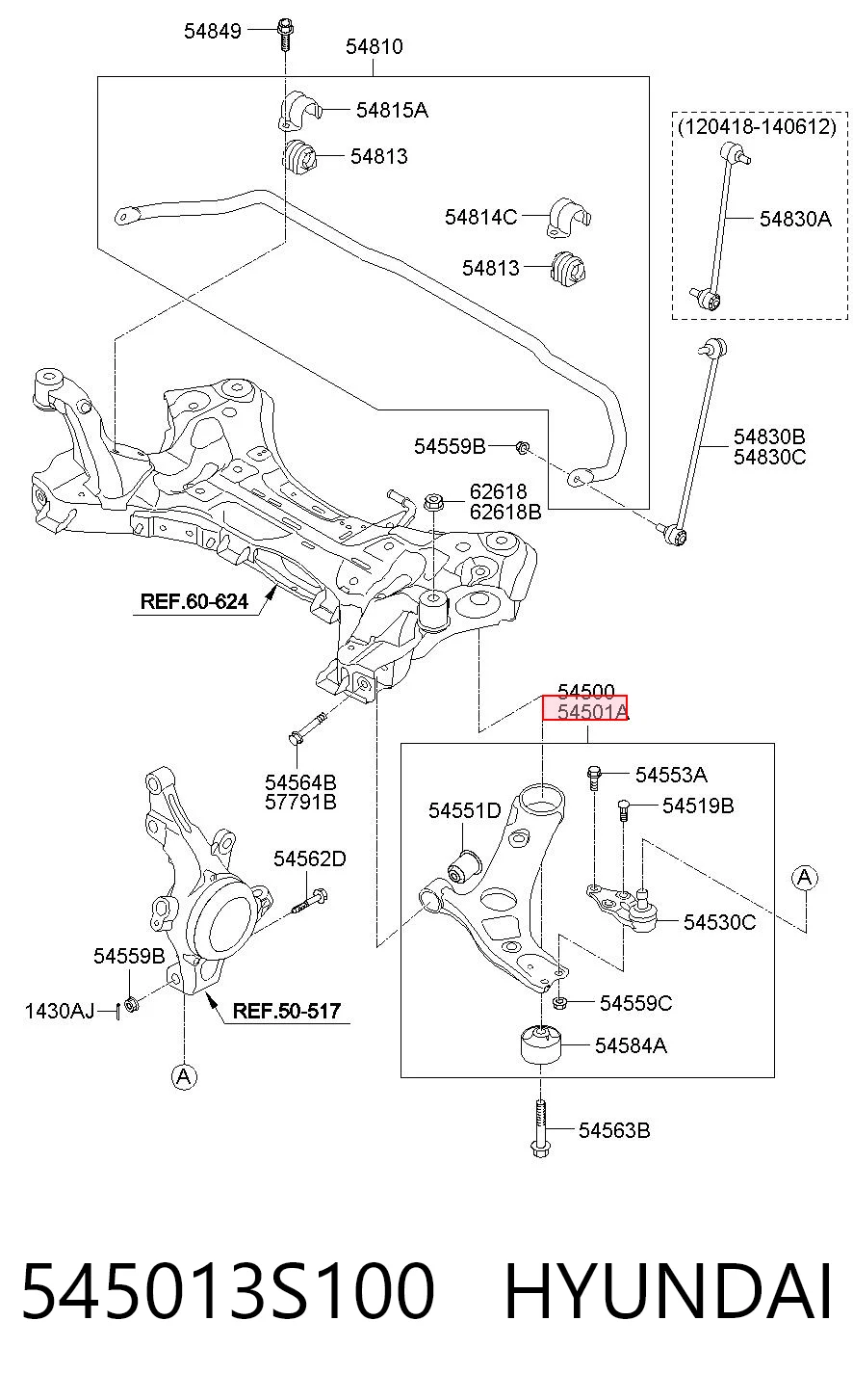545013S100 Hyundai/Kia