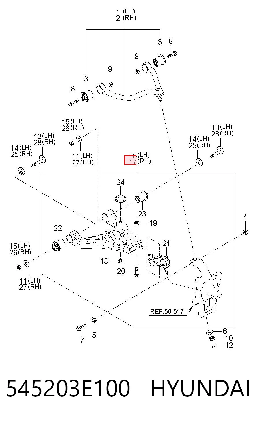 545203E100 Hyundai/Kia