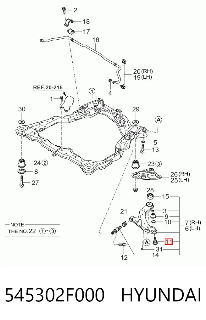 545302F000 Hyundai/Kia
