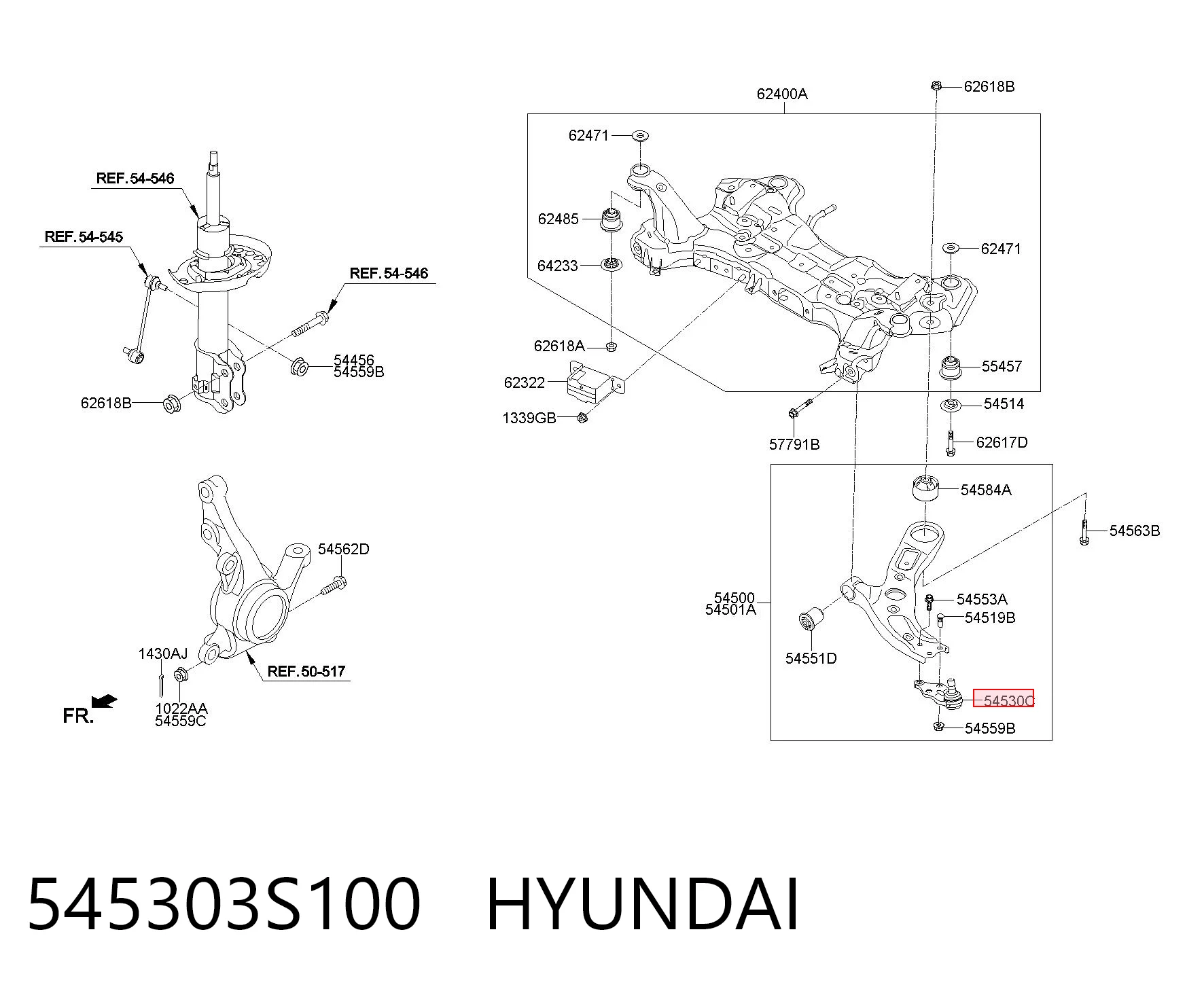545303S100 Hyundai/Kia