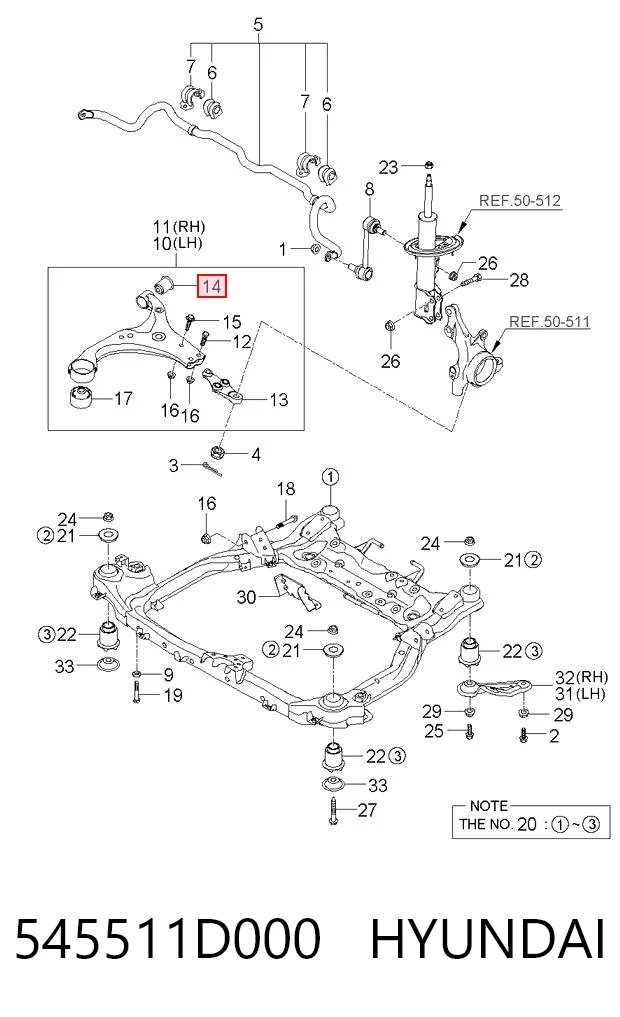 545511D000 Hyundai/Kia