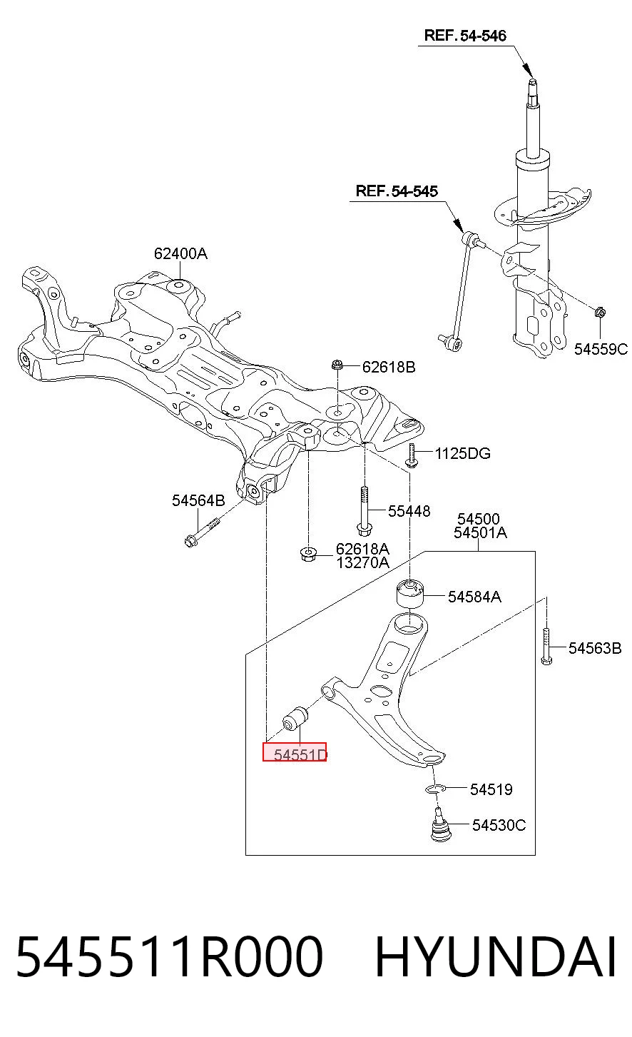 545511R000 Hyundai/Kia