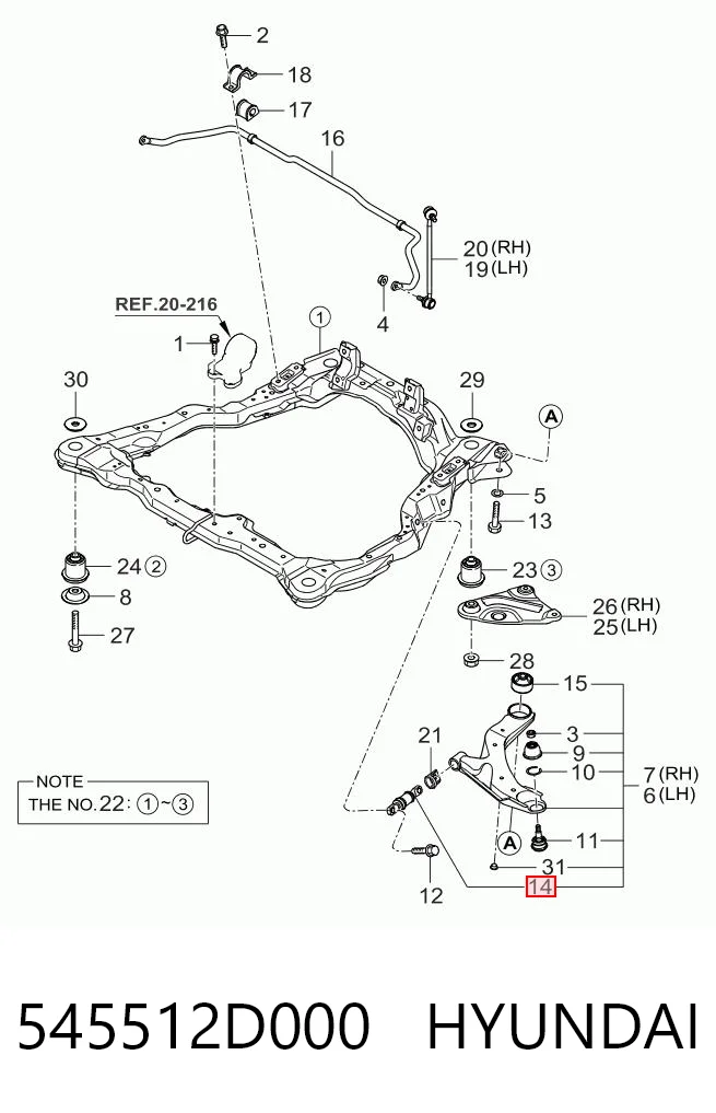 545512D000 Hyundai/Kia